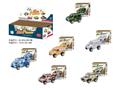 18PCS 6款回力吉普车立体拼图城市越野车:14pcs